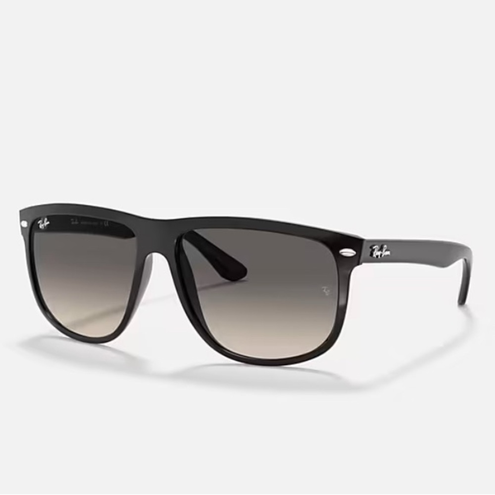 Ray-Ban Black and Gray Boyfriend Sunglasses